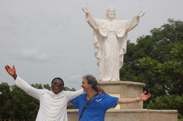 Inaugurazione della Statua del Cristo.